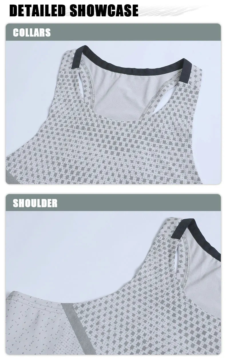 Men's Running Vest Outdoor Training Clothing Male Sportswear Sleeveless T-shirt Gym Jogging Tank Top Bodybuilding T Shirt