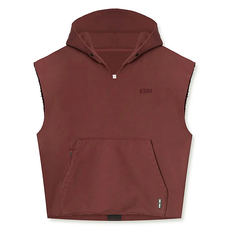 Mens Brand Gyms Clothing Bodybuilding Hooded Tank Top Cotton Sleeveless Vest Sweatshirt Fitness Workout Sportswear Tops Male