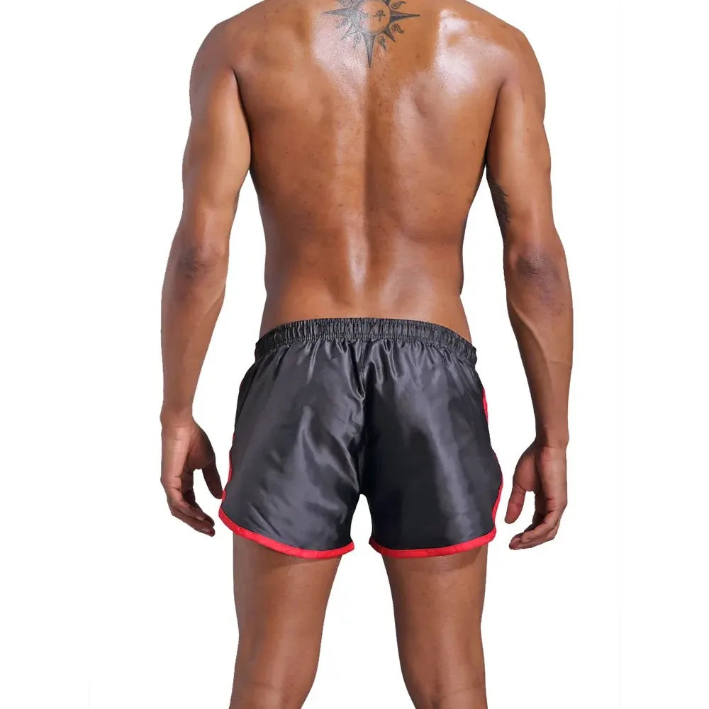 Men's Gym Sport Casual Beach Swim Shorts Swimwear Men Quick Drying Swimsuit Swimming Trunks Fifth Pants Running Shorts Beachwear