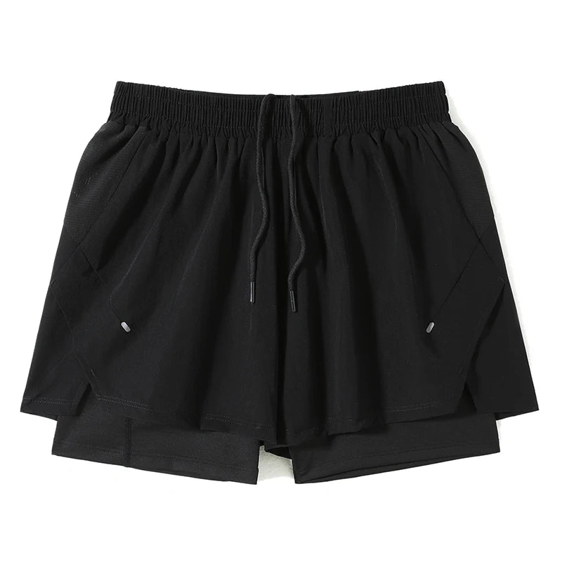 Men's Running Shorts Gym Sports Fitness Training Jogging Sportswear Breathable Quick-Dry Compression Workout Clothing