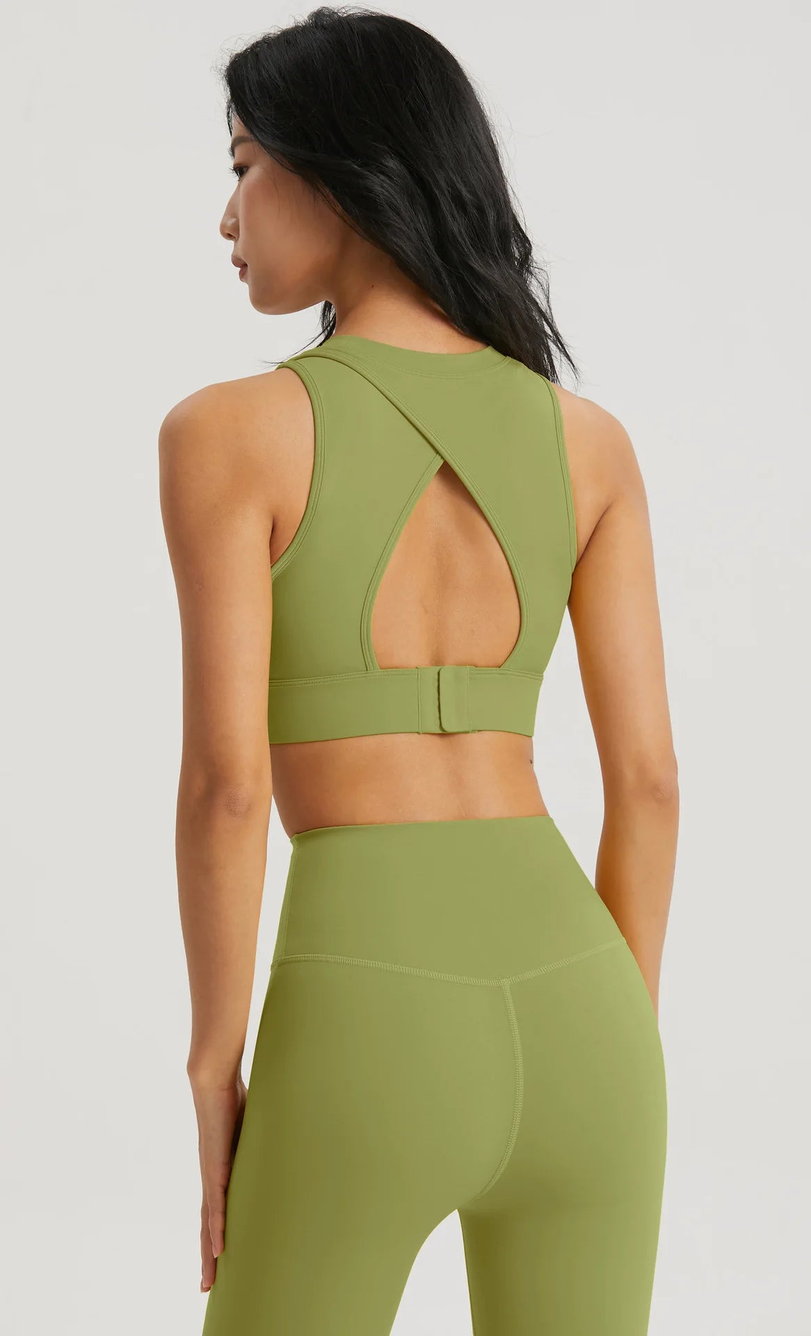 Sports Top Fitness Yoga Bra Gym Sport Bra Women Semi-fixed Cup Women Clothing Hollow Back Sports Underwear Tights Workout Top