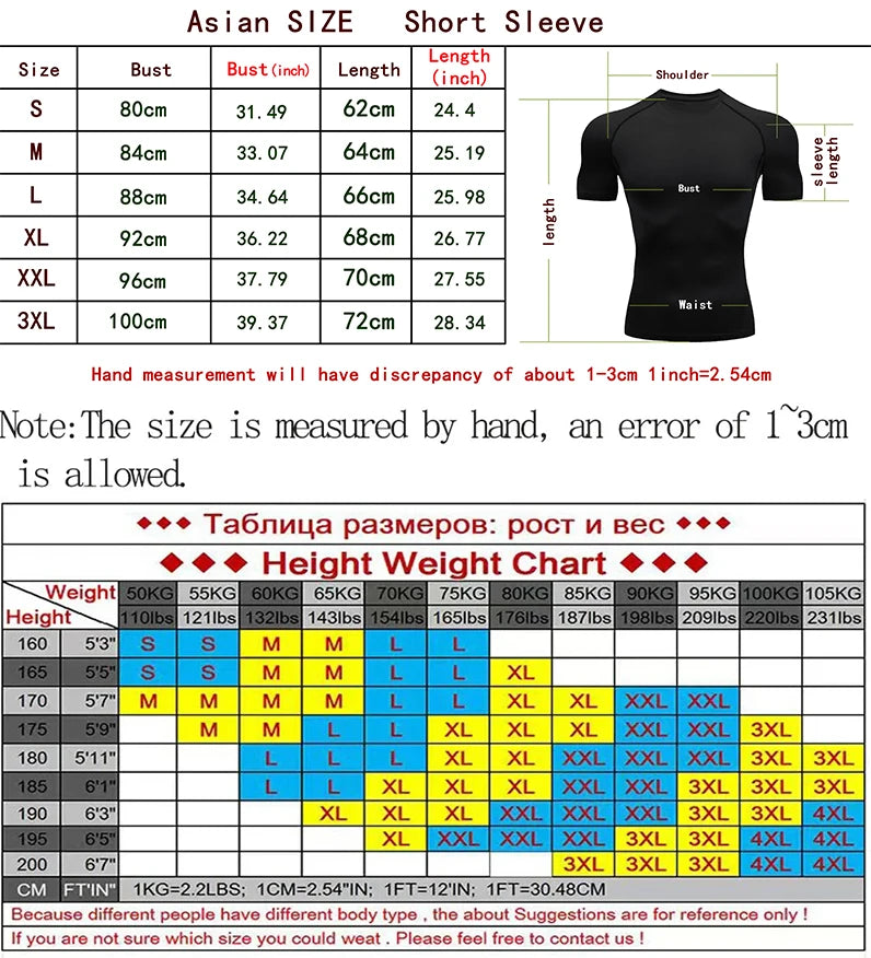 Running Training Sportswear Thin Quick-drying T-shirt Compression Sun Protection Shirt Gym Workout Bodybuilding Short-sleeved