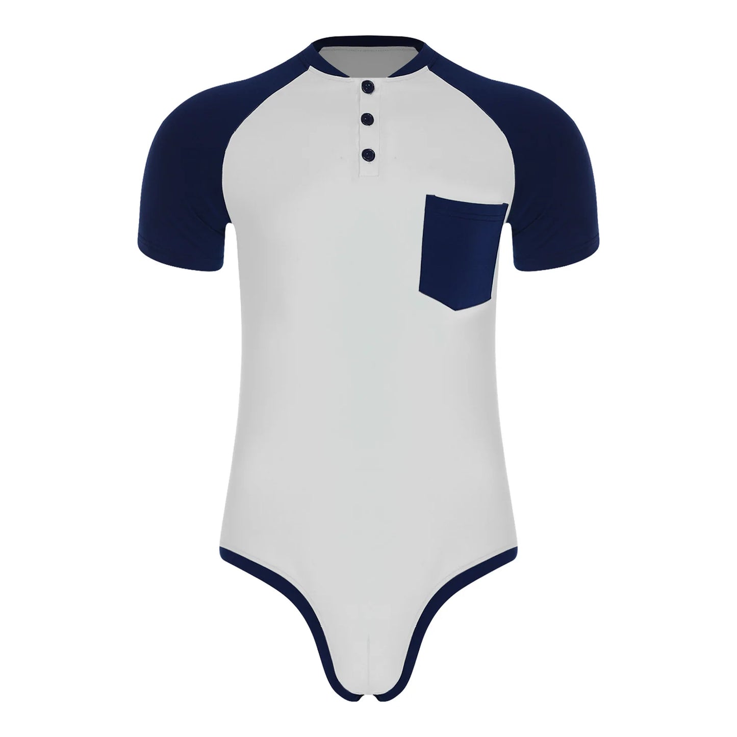 Men Adult Bodybuilding Wrestling Bodysuit Short Sleeve Slim Fit Shirt Jumpsuit for Daily Casual Workout Gym Sports Outfits