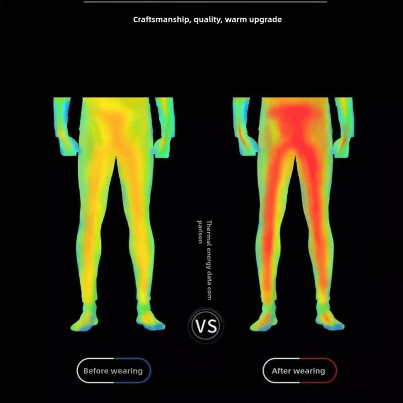 Winter Underwear Pants Warm Fleece Liner Running Skiing Tights Men Compression Sports GYM Fitness Pants Quick Dry Leggings