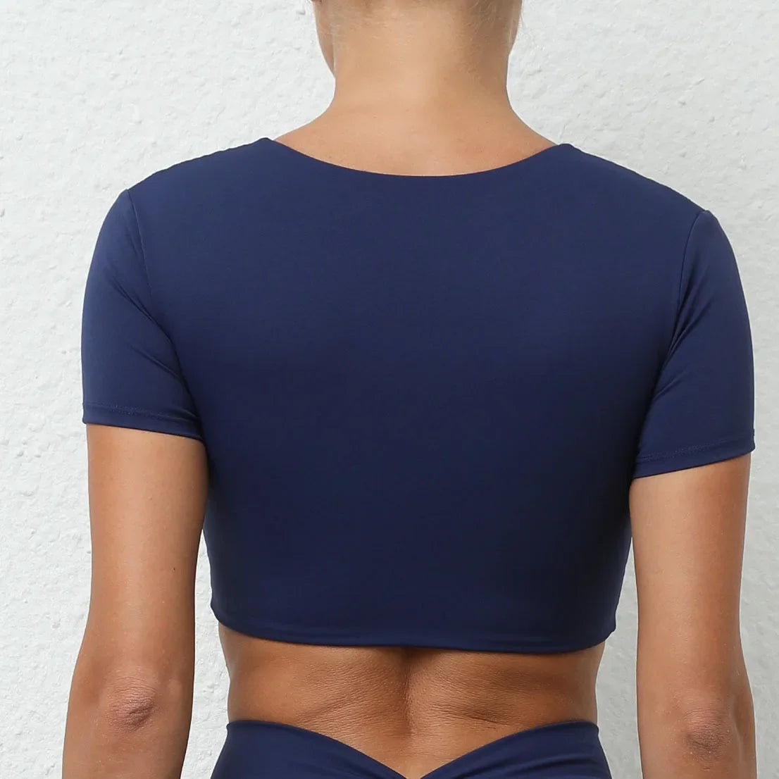 Women Sports Top Padding Gym T-shirt 2025 Sport Crop Top Woman Sportswear Yoga Clothing Tracksuit Brown Wine Red White Blue Navy