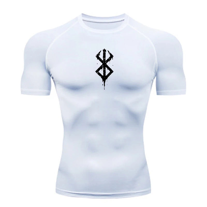 Gym Compression T-shirt Summer Sport Run Top T-shirt Men Fitness Workout Quick Dry Jogging Short Sleeves Tees Shirt Men Clothing
