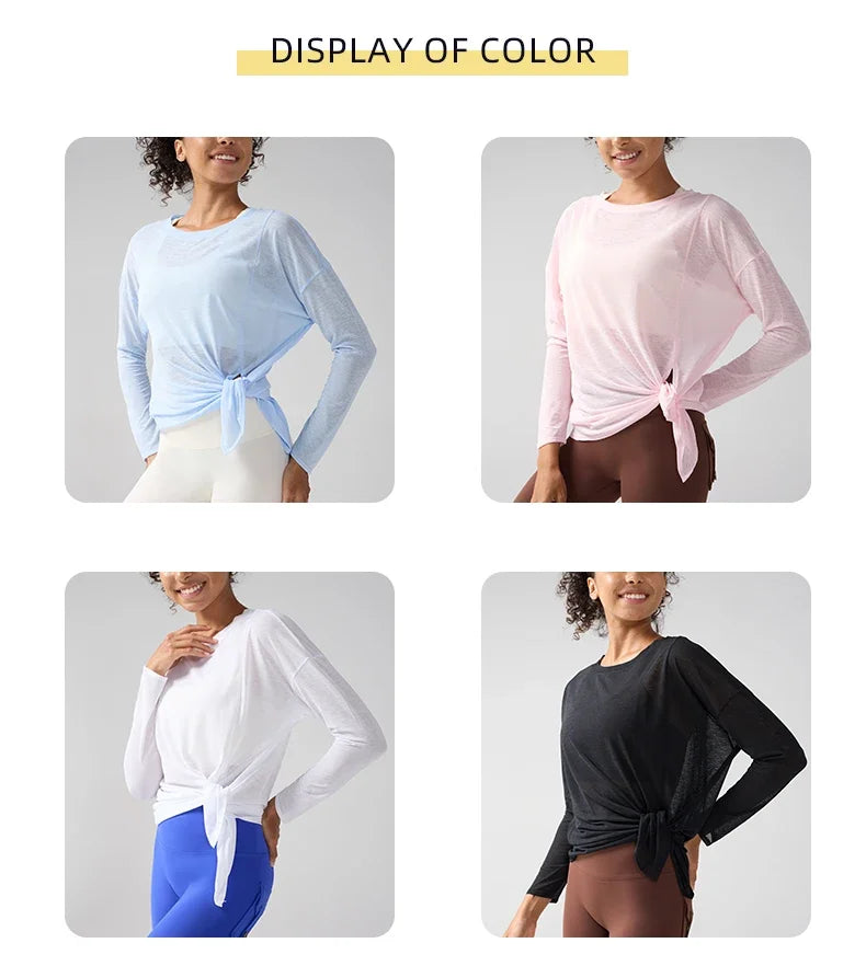 Women's Fitness Sports T-shirt Summer Loose Short Sleeve Quick Drying Gym Running Top Female Leisure Clothing👚