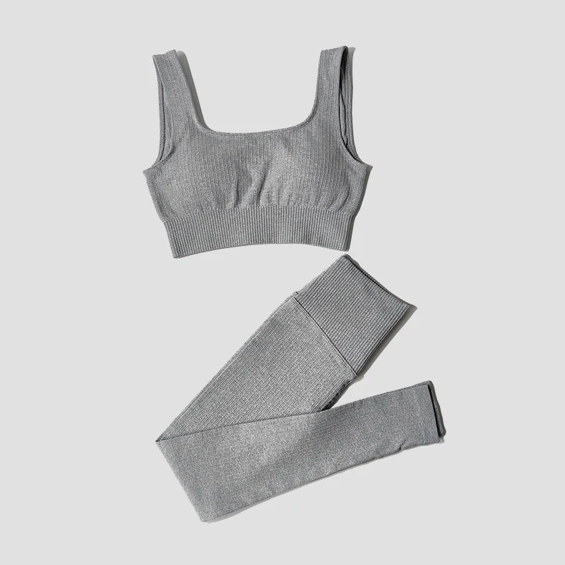 Women's Sportswear Fitness Yoga Sets High Waist Sports Leggings Yoga Bra Gym Clothing Workout Sport Suits