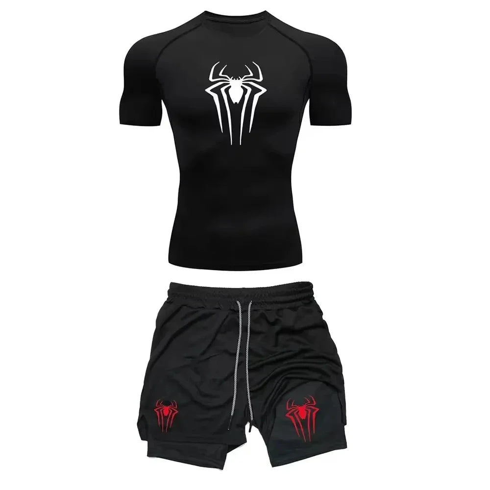 Running Men Gym Sportswear Sports Set Tracksuit Sweatsuit Football Clothing Jogging Fitness Wear Training Summer Suit