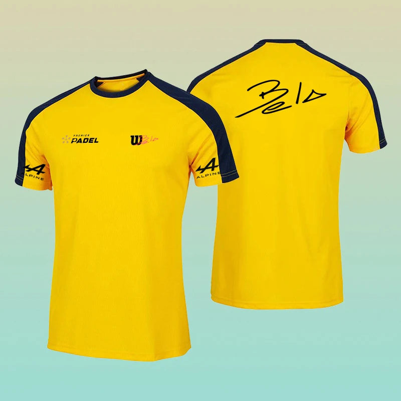 Gym T Shirt Summer Breathable Sports Short Sleeve Outdoor Running Mens T Shirt Tennis Large Clothing Competition Training Top