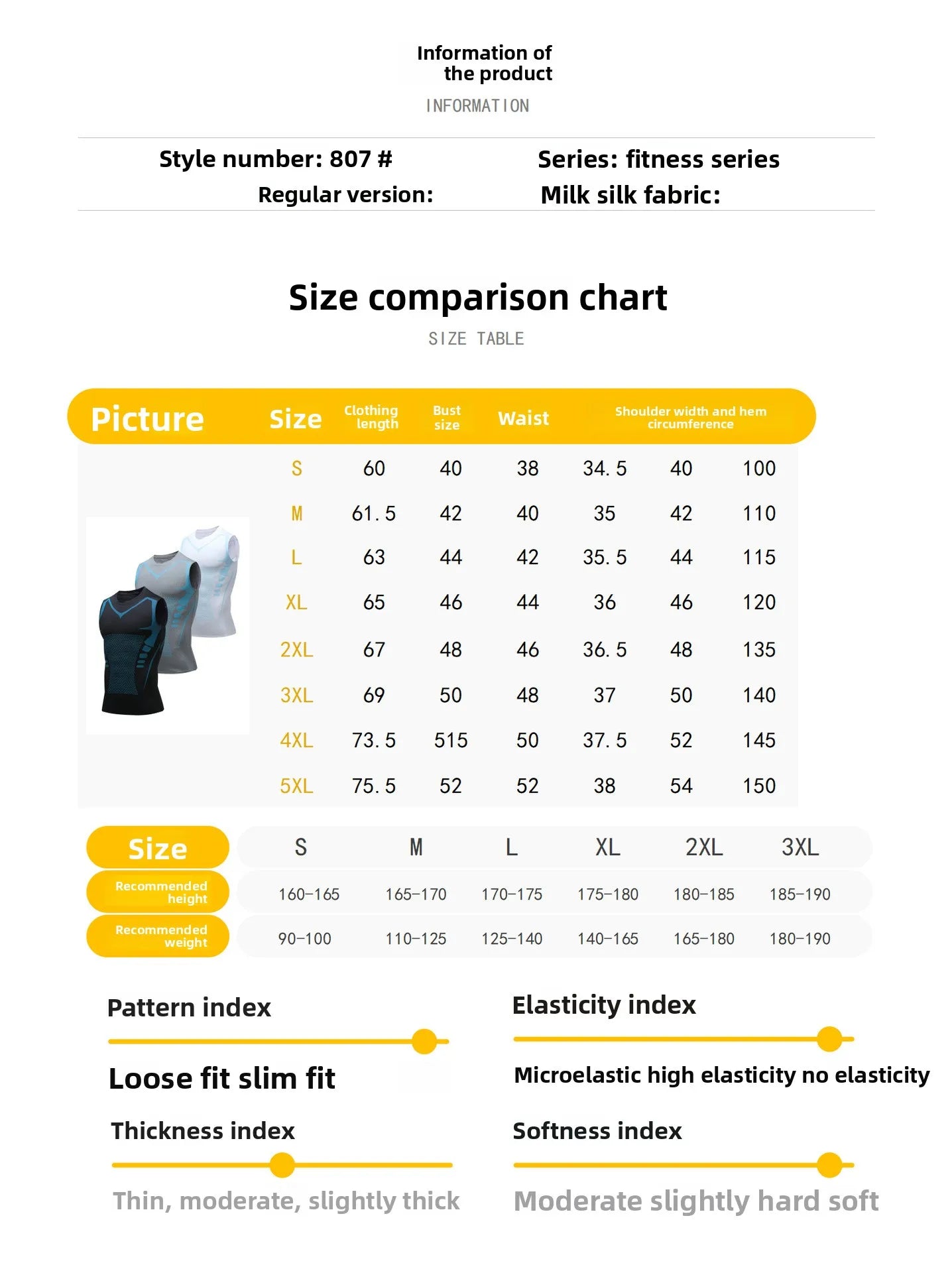 Men's Fitness Clothing Short Sleeve Sleeveless Tight Shirt Running Basketball Training Top Gym Vest Style Lightweight