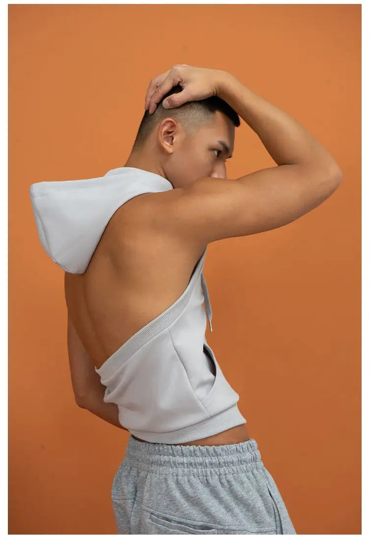 Gym T-shirt Man Sleeveless Sweatshirt Gym Clothing Men Bodybuilding Clothes Men's Singlet Fitness Vest Singlets Tops