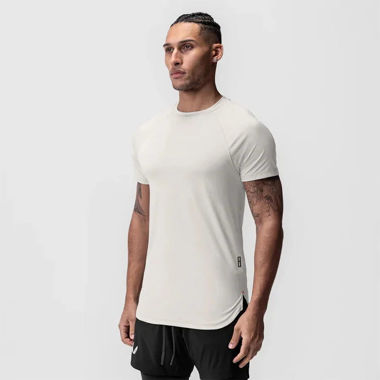 Gym Mens Summer Casual Skinny Compression T-Shirt Short Sleeve Tee Man Fitness Quick Dry Sport Sweatshirt Tops Workouts Clothing