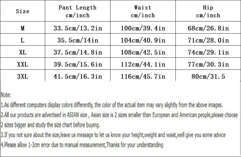 Men's Summer Fitness Gym Sports Shorts Running Hiking Jogging Workout Clothing Quick Dry Breathable Active Wear