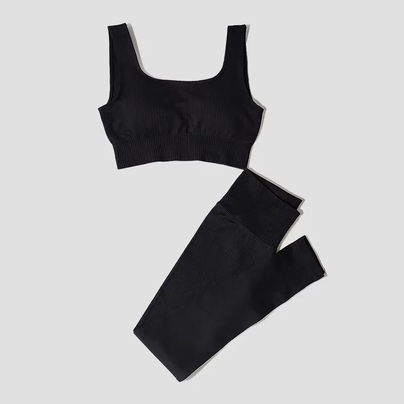 Women's Sportswear Fitness Yoga Sets High Waist Sports Leggings Yoga Bra Gym Clothing Workout Sport Suits