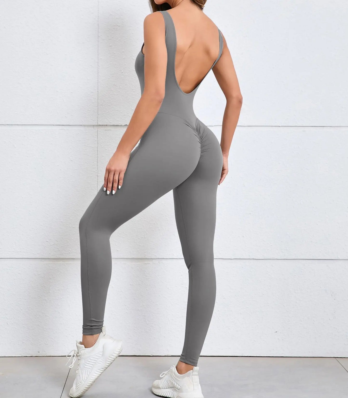 Women Sportswear Gym Set Sports Jumpsuits Sleeveless Summer Rompers Scrunch Butt Fitness Bodysuit Tracksuits Women's Clothing