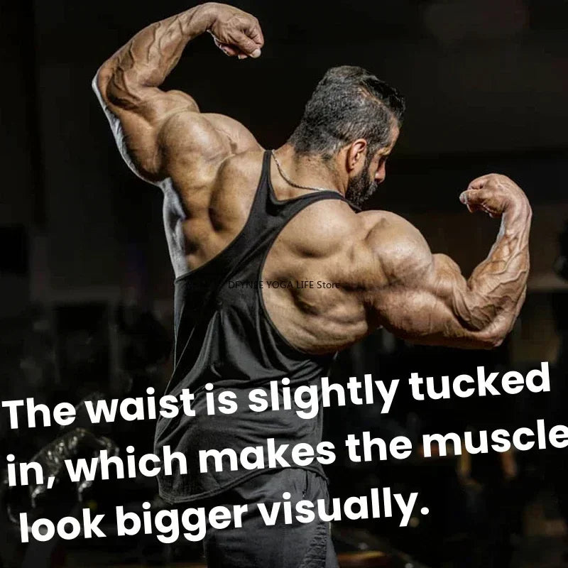 2025 Men's Clothing Bodybuilding and Fitness Stringers Athletic Training Vest Gym Men's Sportswear Workout Vest Muscle