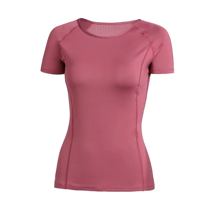 Outdoor Sports Shirt Sportswear Yoga Wear Women's Sports T-Shirt Fitness Clothes Running Yoga Top Female Workout Tops T-shirt