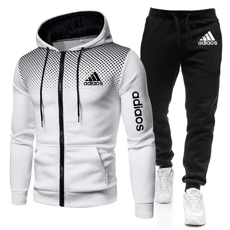 2025 New Men Running Set Sportswear Fashion Men Hoodie Fitness Gym Clothing Jogger Men'Smany sorts of Suit Sports