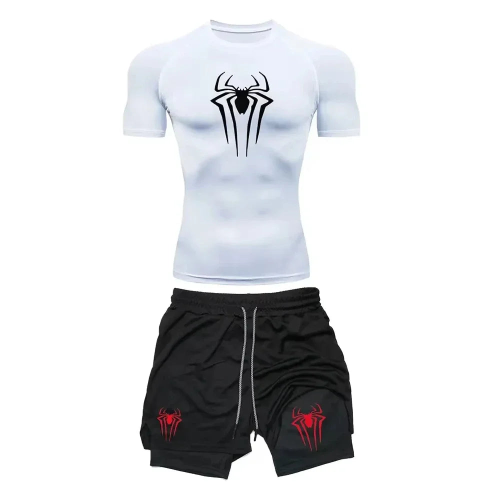 Running Men Gym Sportswear Sports Set Tracksuit Sweatsuit Football Clothing Jogging Fitness Wear Training Summer Suit
