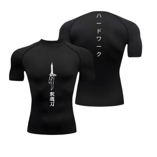 Men's compression shirt sportswear running fitness gym compression anime Fushiguro gym clothing