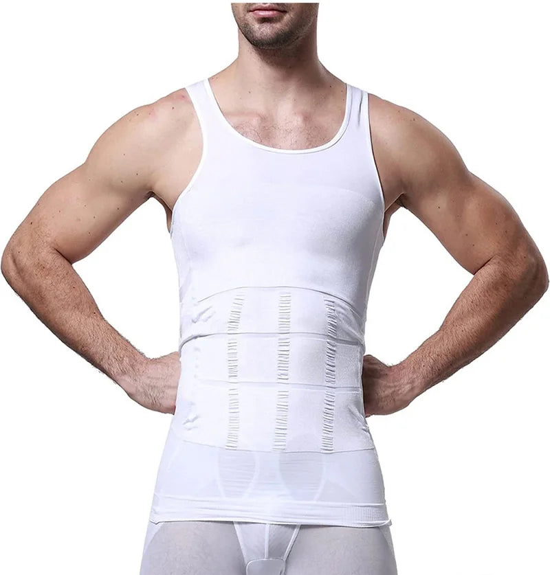Men's Shapewear vest undershirt seamless waist body men's top vest corset Gym clothes