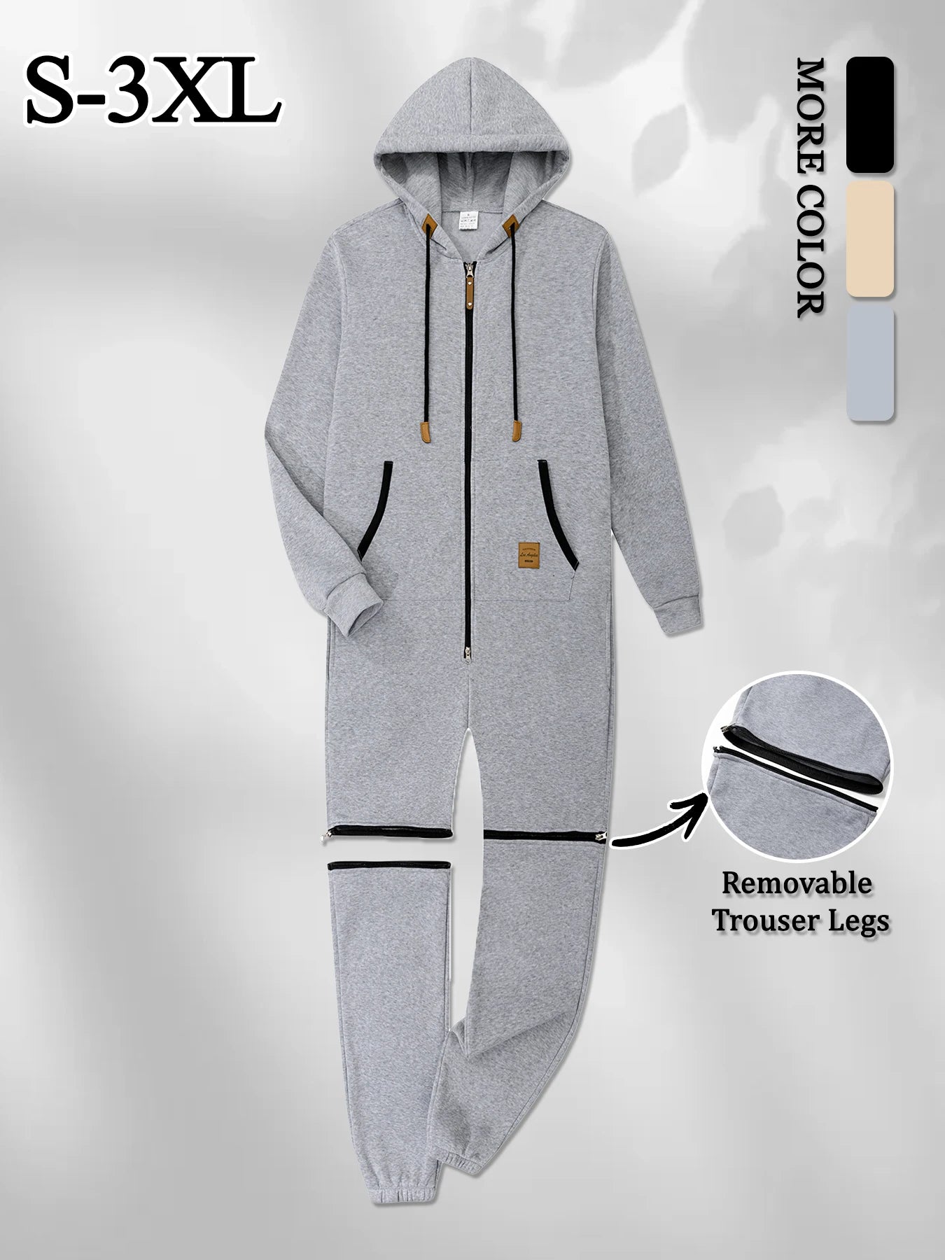 2025 New Men's Sportswear Jumpsuit Autumn Casual Hooded Sweatshirt and Pants 2-in-1 Sets Outdoor Gym Sports Jogging Men Clothing