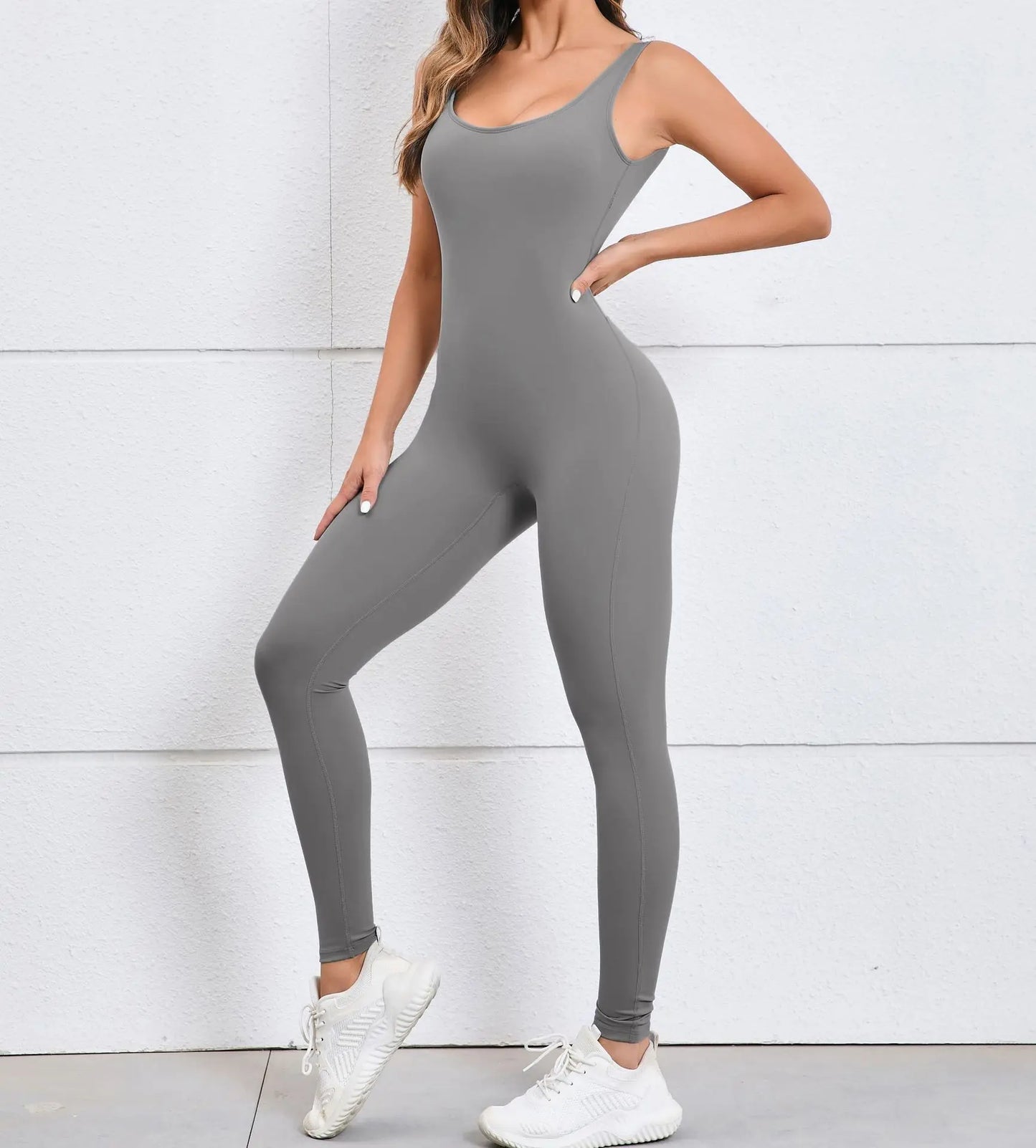 Women Sportswear Gym Set Sports Jumpsuits Sleeveless Summer Rompers Scrunch Butt Fitness Bodysuit Tracksuits Women's Clothing