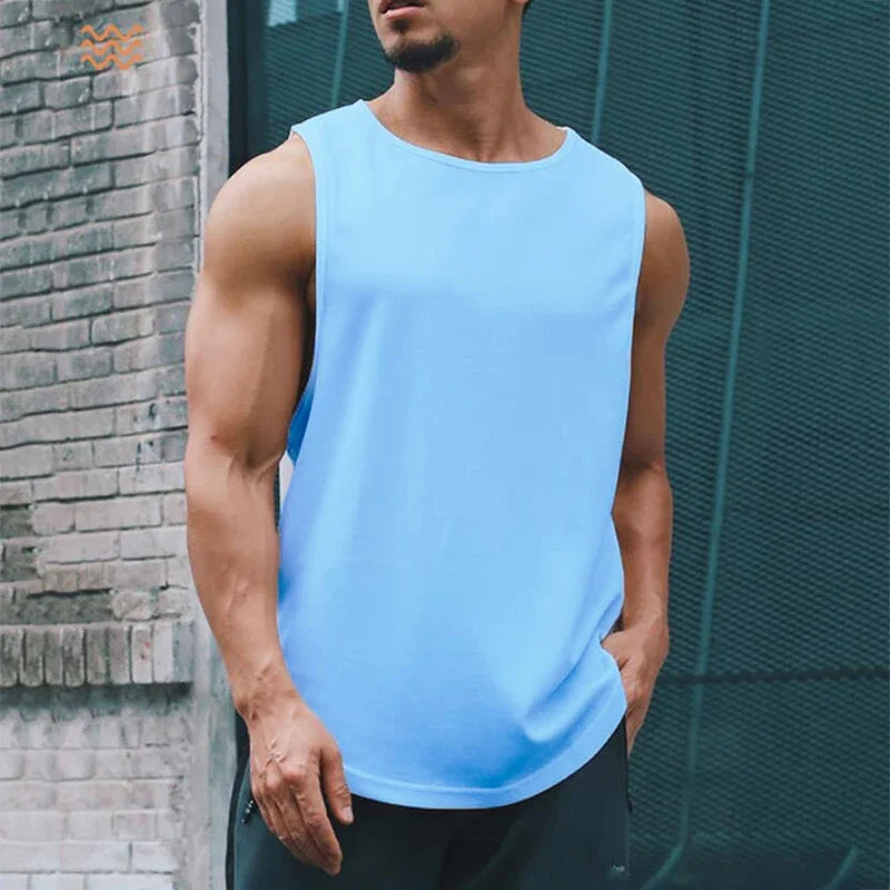 Men's Clothing Bodybuilding Gym T-shirts for Men Basketball Man Sleeveless Shirt T-shirt Vest Summer Clothes Tops Tees