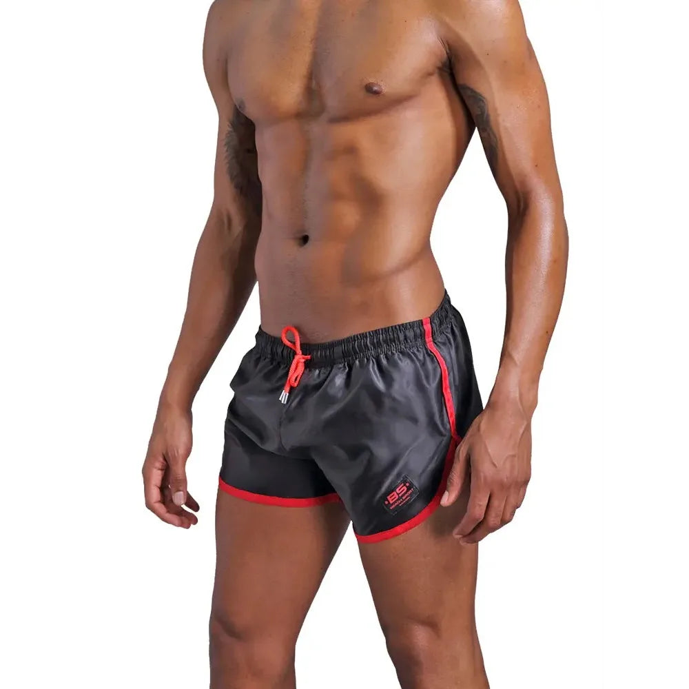 Men's Gym Sport Casual Beach Swim Shorts Swimwear Men Quick Drying Swimsuit Swimming Trunks Fifth Pants Running Shorts Beachwear
