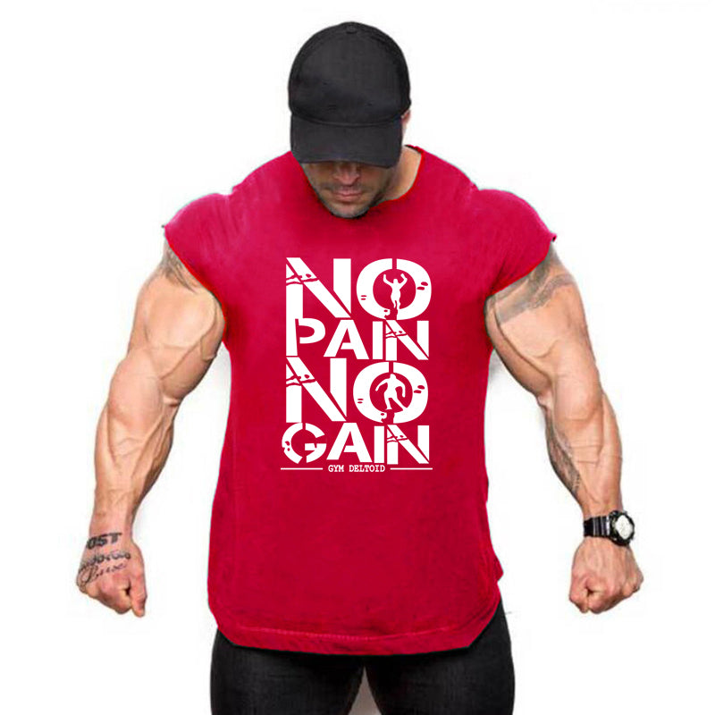 Gym Clothing Mens Bodybuilding Hooded Tank Top Cotton Sleeveless Vest Sweatshirt Fitness Workout Sportswear Tops Male Suspenders