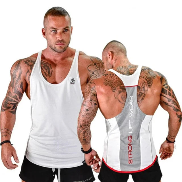 Gyms VEST Fitness sleeveless shirt Mens Bodybuilding Tank top  New Male Cotton clothing Fashion Singlet vest Undershirt Hombre