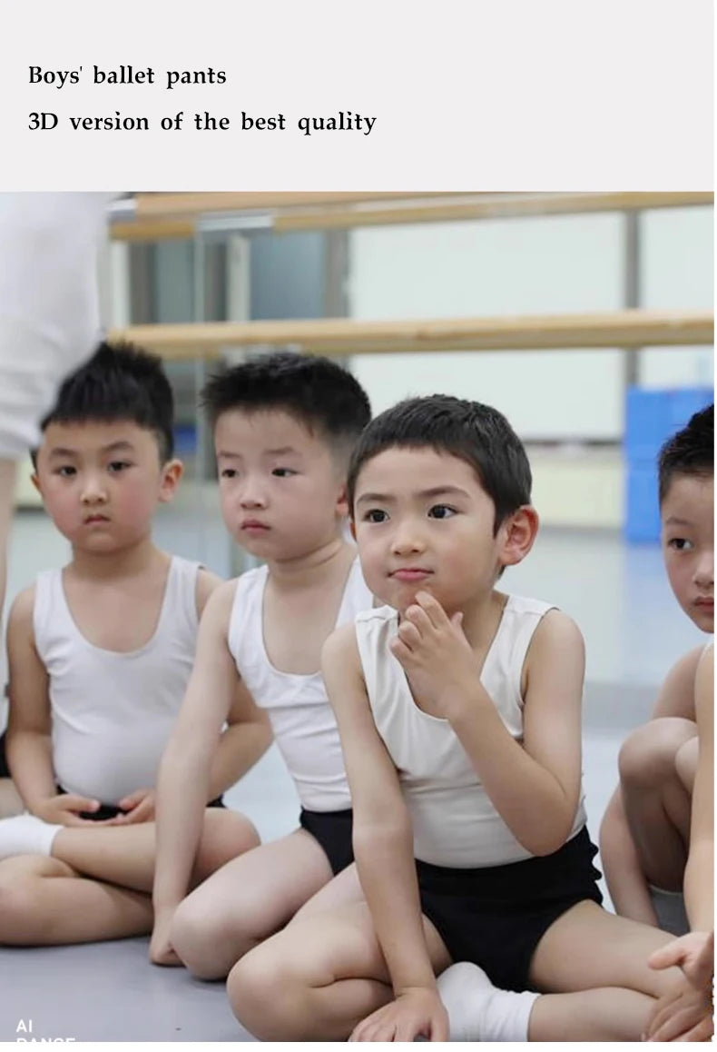 Ballet men's dance wear tights onesies vest nylon color matching training clothing professional gymnastics cloth