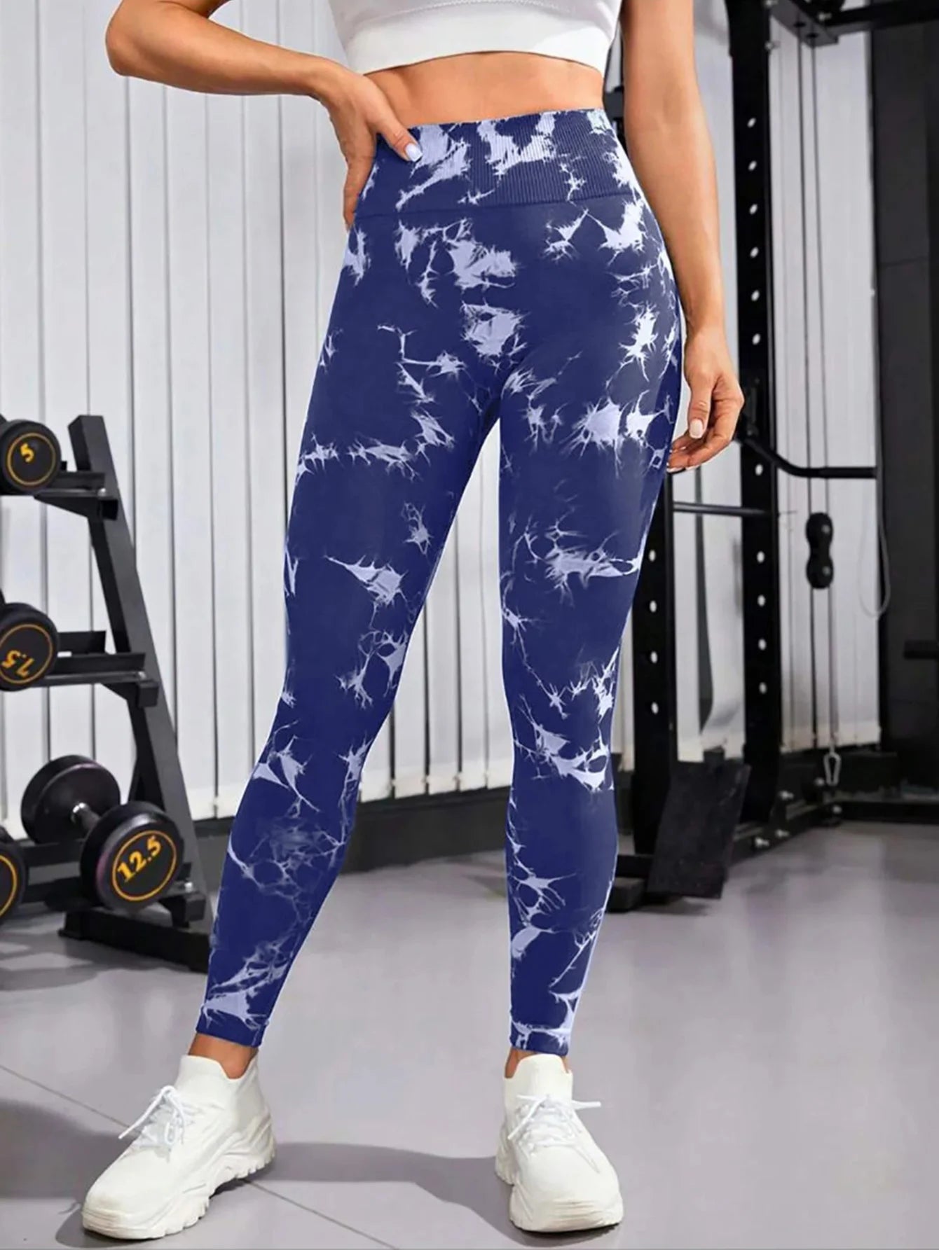 Tie Dye Gym Yoga Pants Fitness Workout Sportswear Clothing For Women High Waist Scrunch Butt Liftting Sports Leggings