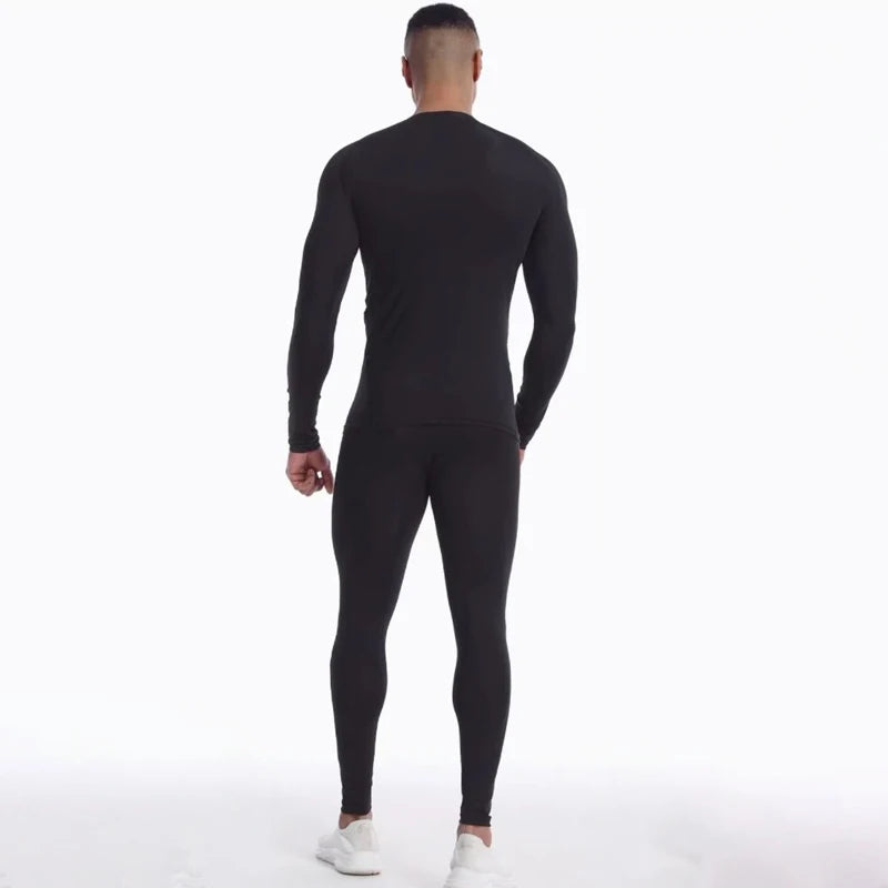 Men's Compression Sportswear Suit Running GYM Tight Clothes Yoga Sets Male Jogging Quick-drying Clothing Tracksuit Fitness Set