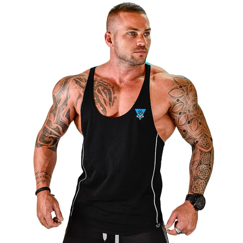 Gyms VEST Fitness sleeveless shirt Mens Bodybuilding Tank top  New Male Cotton clothing Fashion Singlet vest Undershirt Hombre
