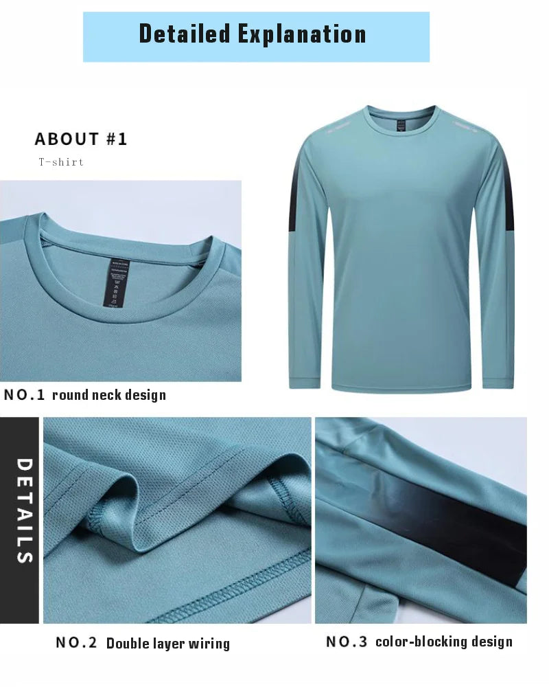 Customized Group Clothing Logo Men Summer Long Sleeves Cycling Jersey Set Bicycle Wear Breathable Cycling Gym Set Clothing