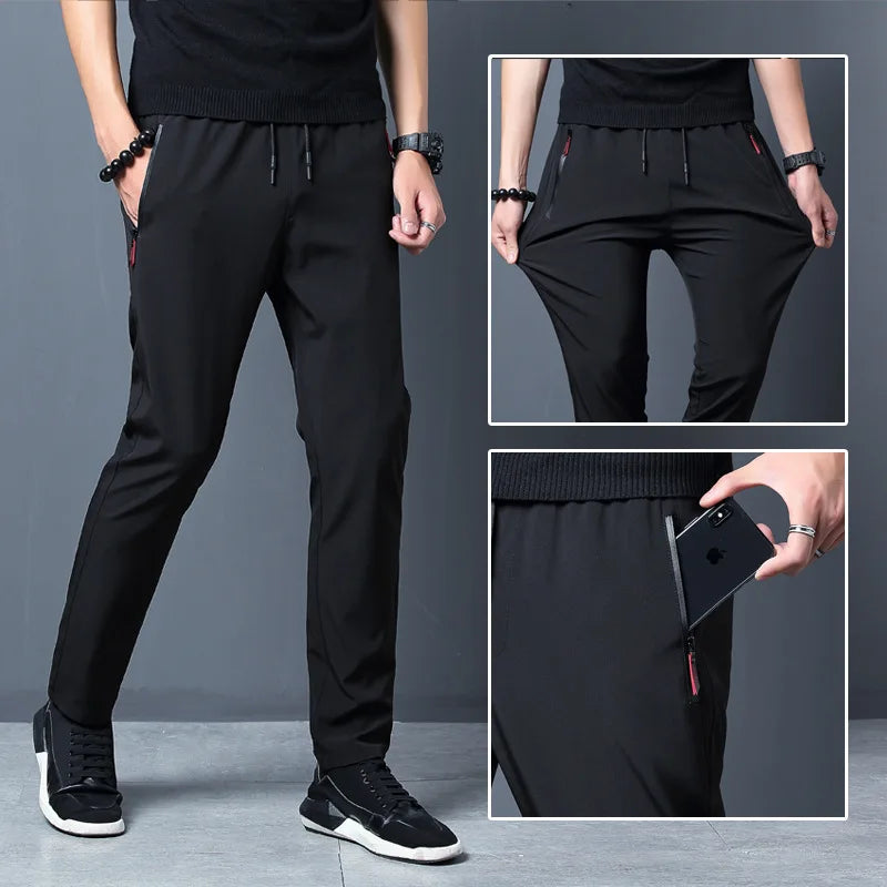 2024 Mens Sport Pants Sportswear Jogging Sweatpants Quick Dry Loose Clothing Gym Fitness Trousers Training Running Pants Men