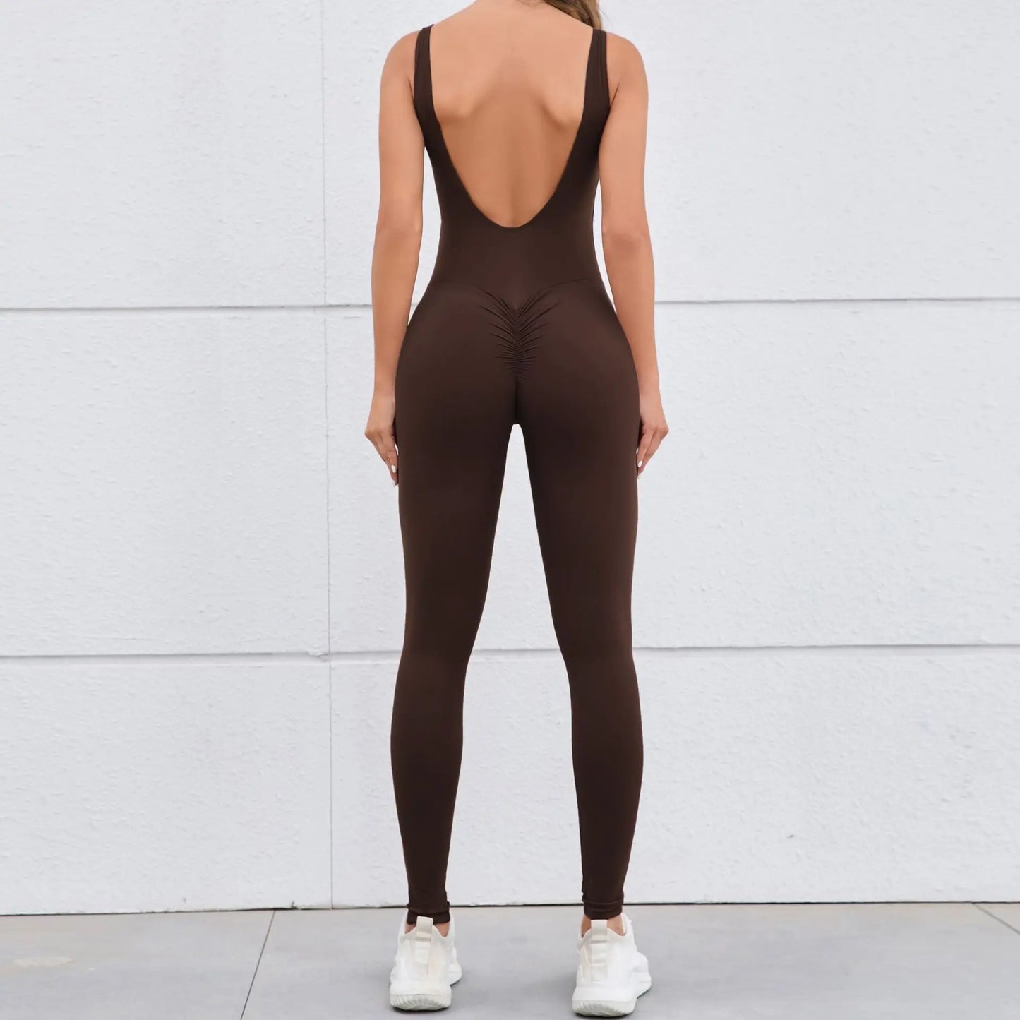 Women Sportswear Gym Set Sports Jumpsuits Sleeveless Summer Rompers Scrunch Butt Fitness Bodysuit Tracksuits Women's Clothing