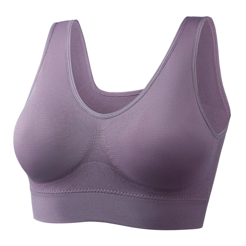 Women Sport Yoga Bra Running Vest Gym Workout Underwear Padded Crop Tops Female Sportswear Brassiere Push Up Fitness Bras