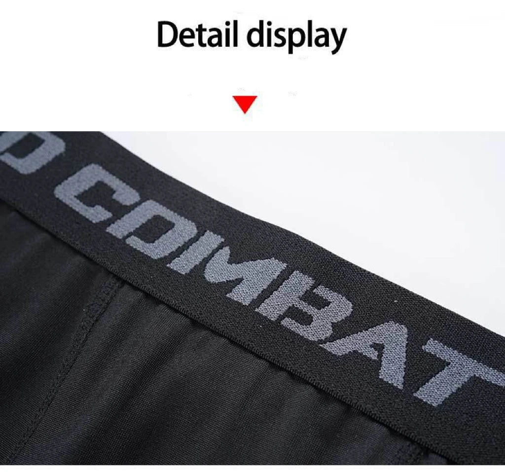 Men Boxers Sports Underwear Underpants Gym Shorts M L XL Black Quick-Drying Sweatpants Moisture Absorption Breathable Fitness