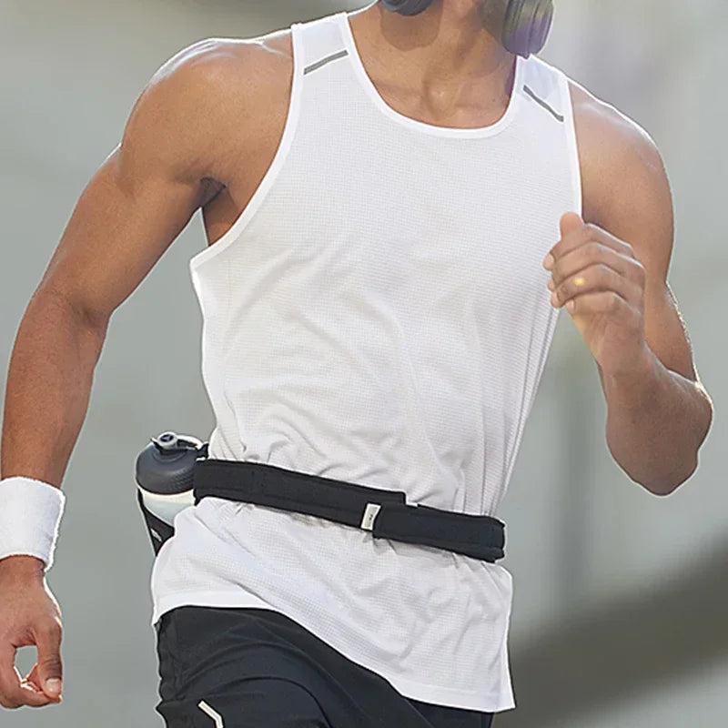 Men Sportswear Man Gym Fitness Vest Male Sportwear Sleeveless T-shirt Athletics Running Clothing Hiking Vests Men's Tracksuit