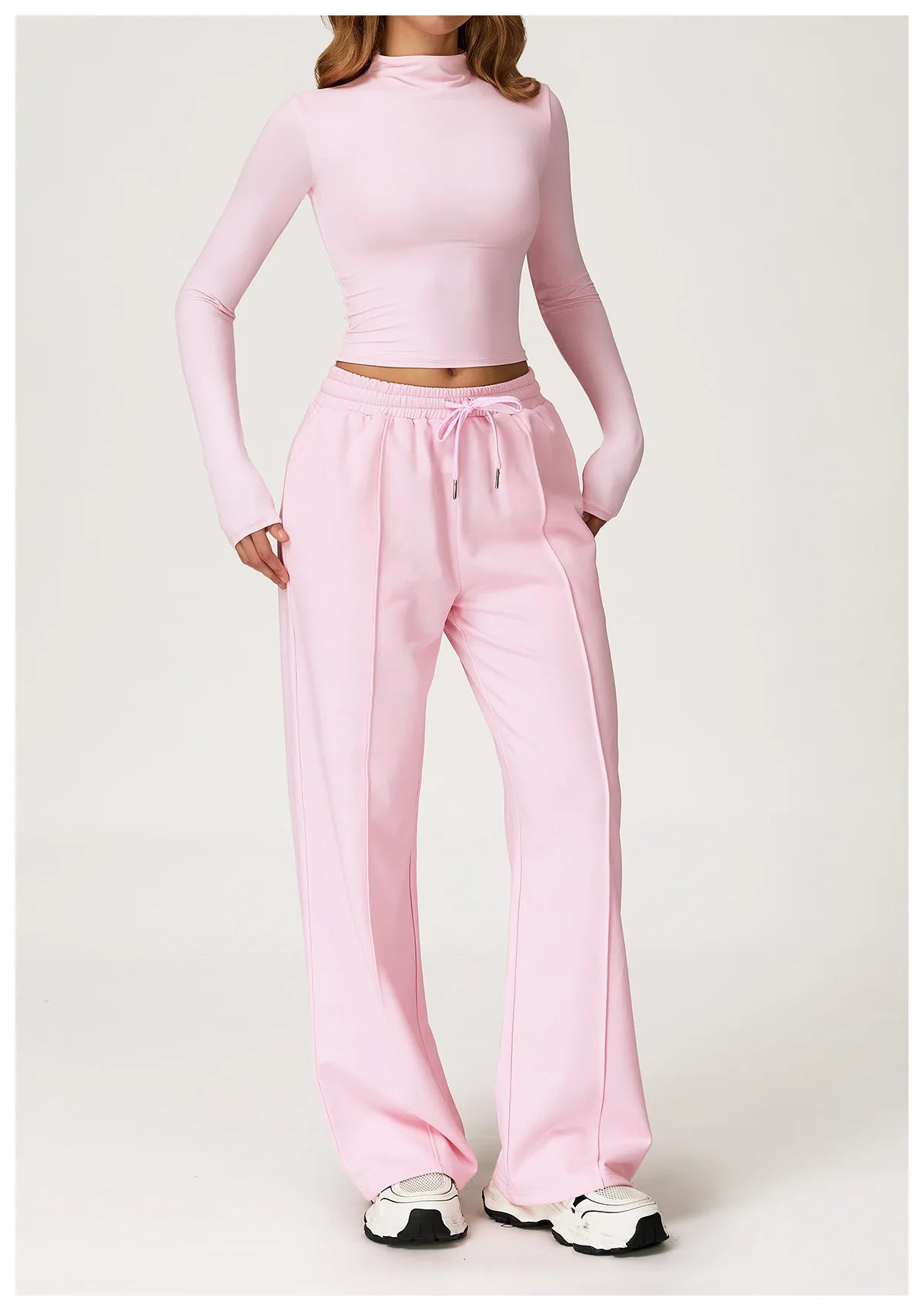 Yoga Shirts for Women 2025 Long Sleeve Quick-drying Fitness Sports Top Gym Clothes Workout Top High-necked Versatile Outer Wear