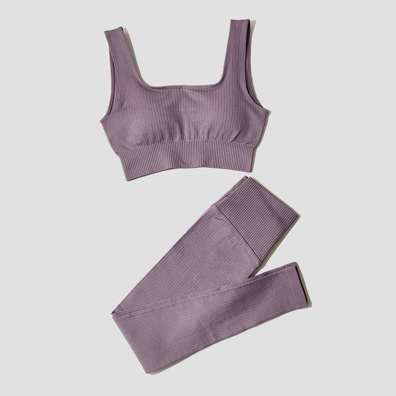 Women's Sportswear Fitness Yoga Sets High Waist Sports Leggings Yoga Bra Gym Clothing Workout Sport Suits