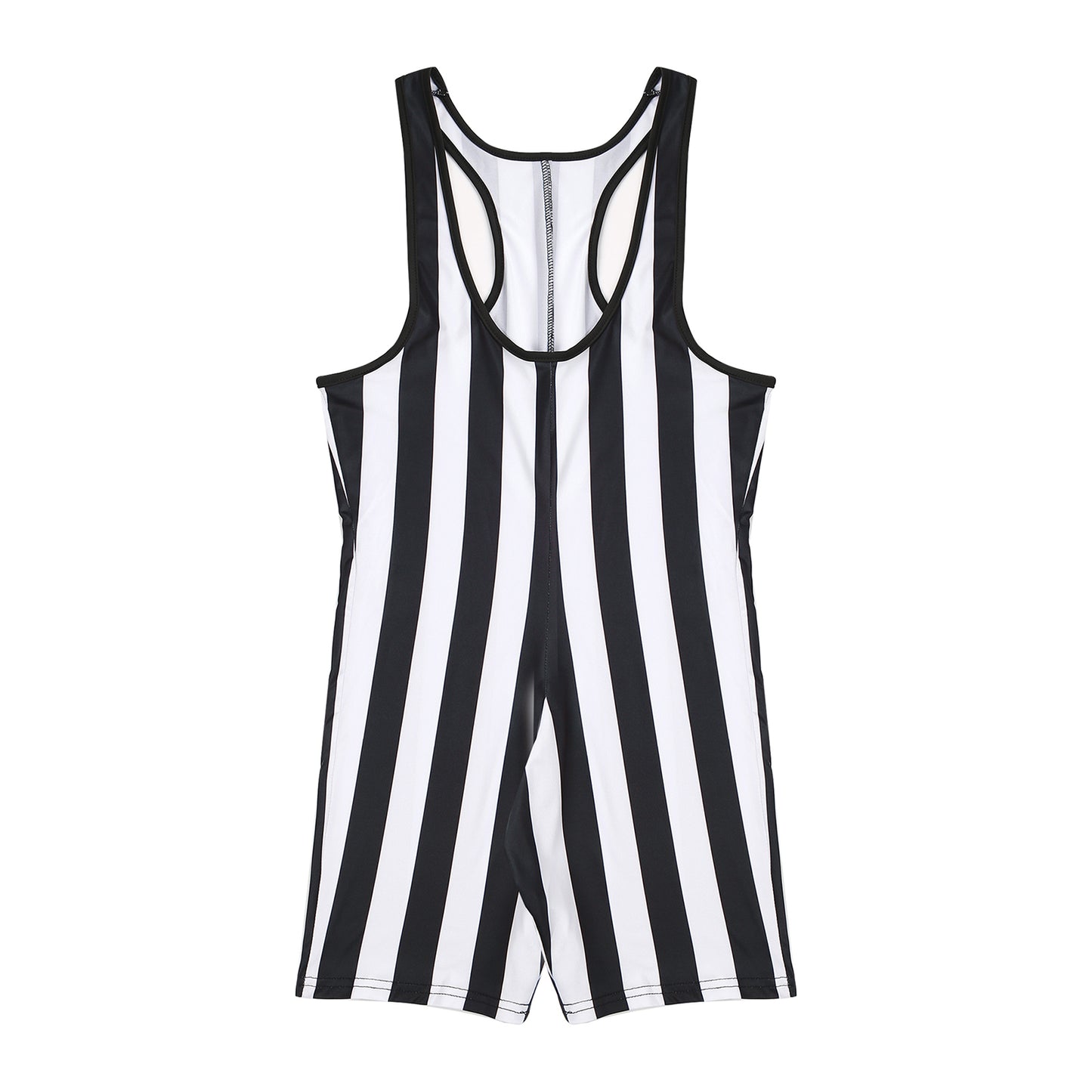 Men's Swimwear Gym Sports Yoga Gymnastics Leotard Bodysuits Striped Jumpsuit Swimming Suits Workout Wrestling Singlet Bodysuit