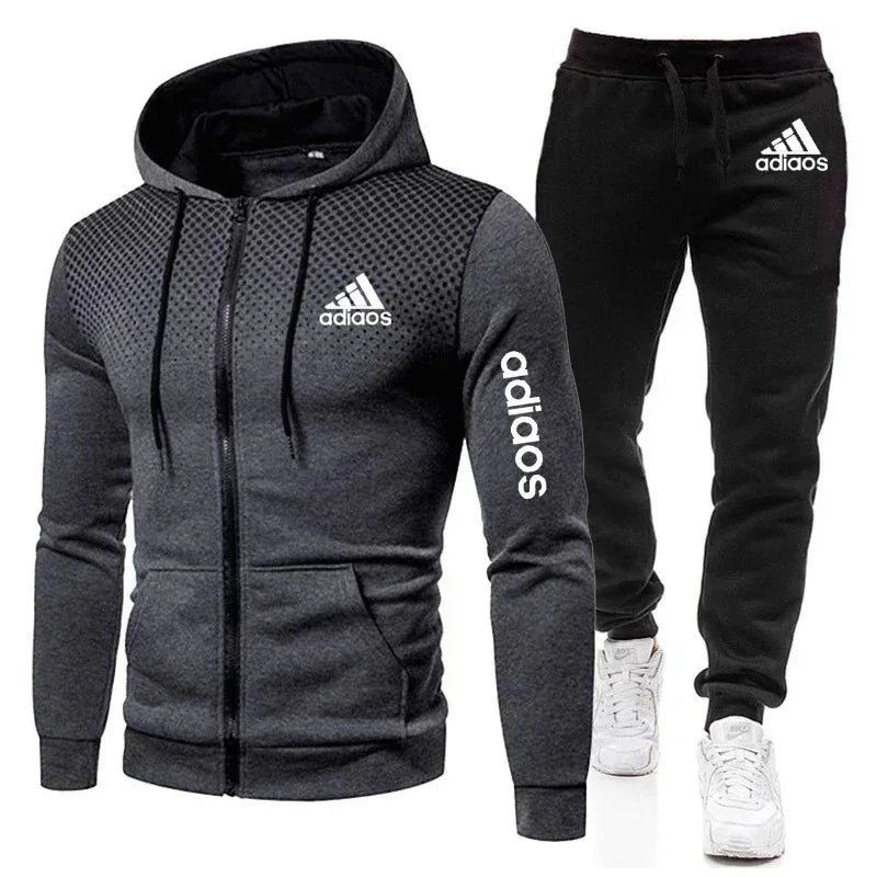 2025 New Men Running Set Sportswear Fashion Men Hoodie Fitness Gym Clothing Jogger Men'Smany sorts of Suit Sports