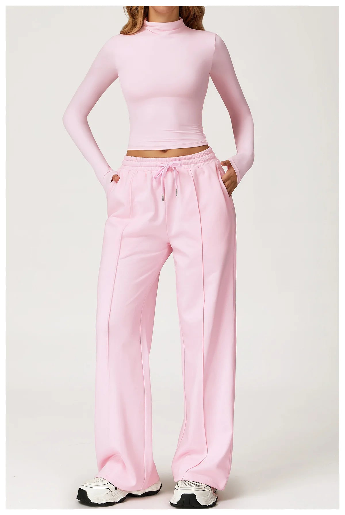 Yoga Shirts for Women 2025 Long Sleeve Quick-drying Fitness Sports Top Gym Clothes Workout Top High-necked Versatile Outer Wear