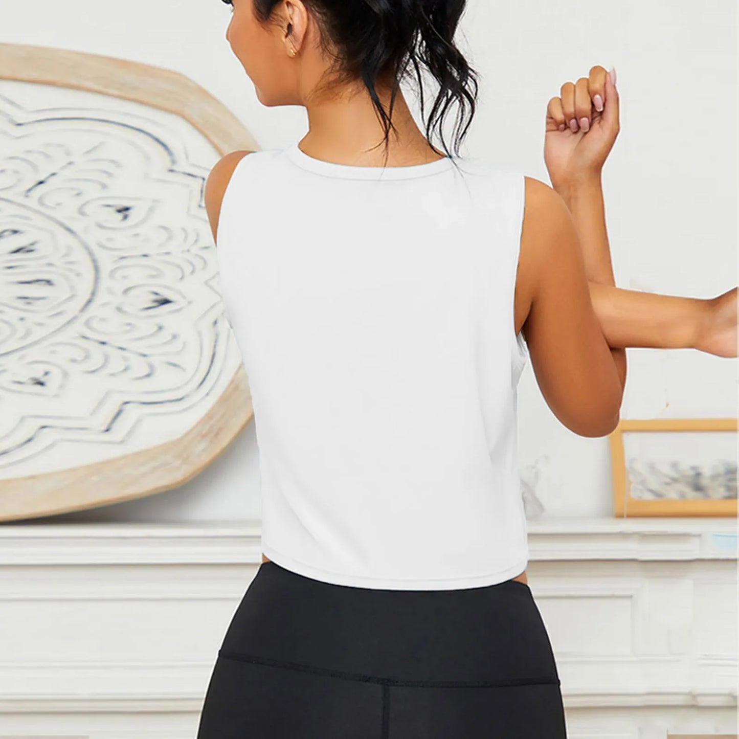 Sports Shirt Vest Loose Seamless Breathable Quick Drying Top Gym Running Fitness Yoga Clothing Lightweight Tops For Women