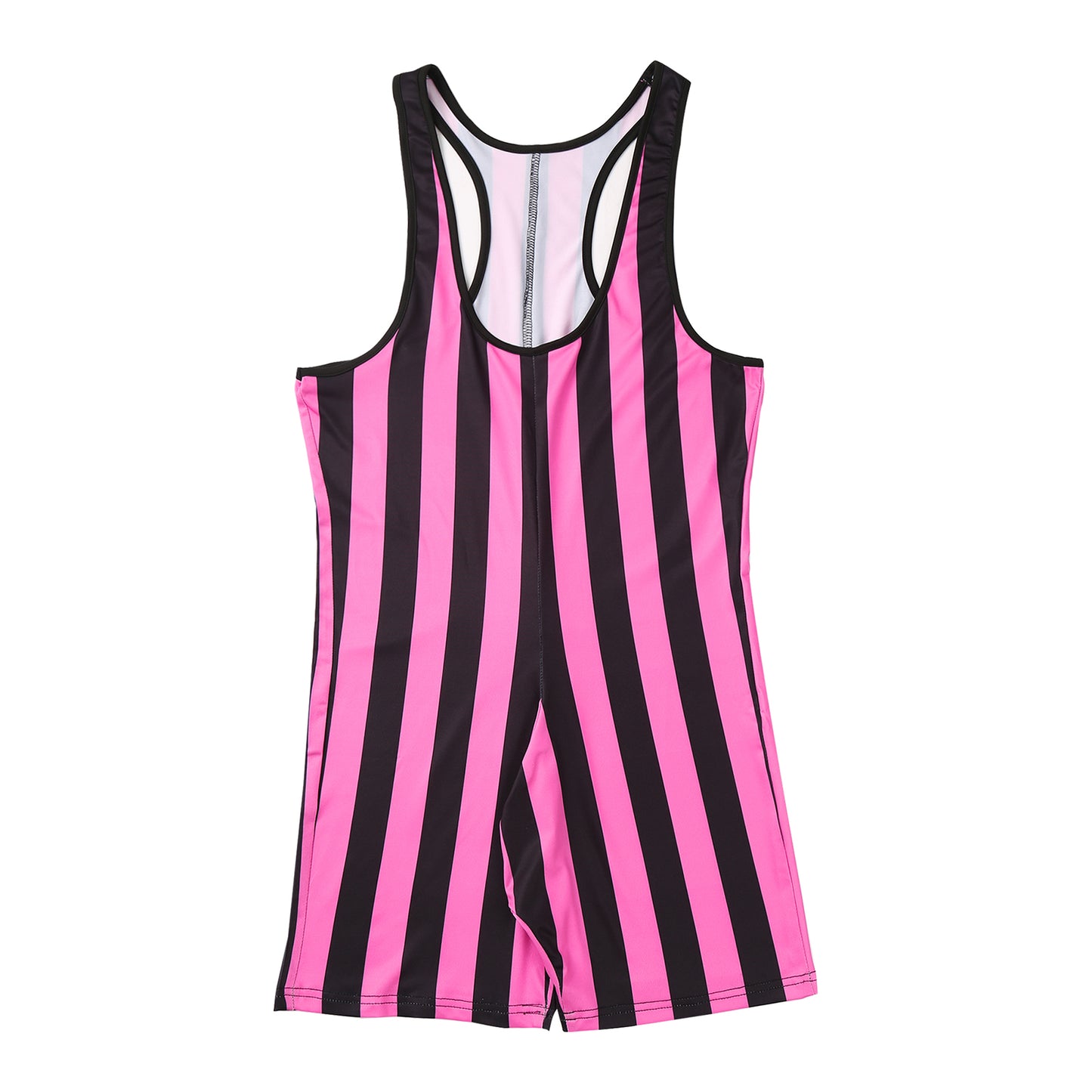 Men's Swimwear Gym Sports Yoga Gymnastics Leotard Bodysuits Striped Jumpsuit Swimming Suits Workout Wrestling Singlet Bodysuit