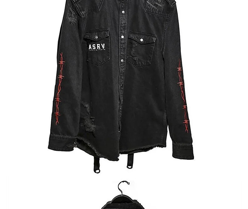 Gym Mens Denim Jacket Fashion Motorcycle Jeans Jackets Men Causal Cotton Black Sports Sweatshirt Fitness Man Outerwear Coat